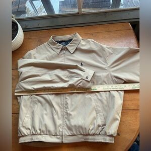 VINTAGE 2000s y2k mens bomber style polo wind breaker